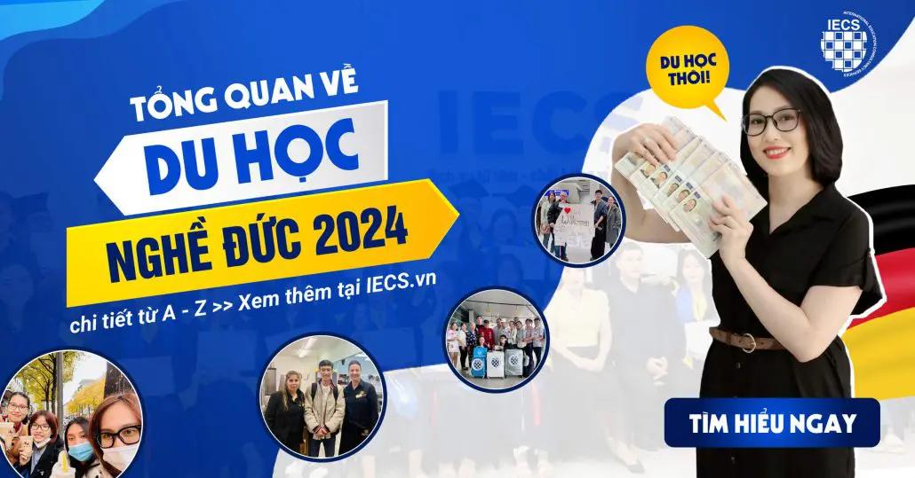 Hình ảnh mô tả một nhóm sinh viên đang thảo luận về du học nghề Đức, với biểu cảm tích cực và hào hứng